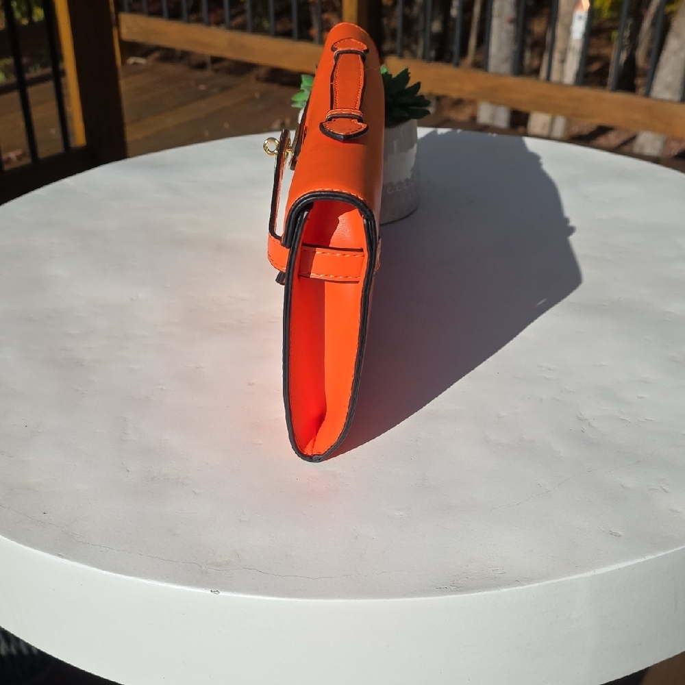 Beautiful Orange Clutch Bag - Picture 4 of 5